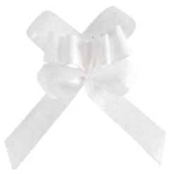 10 Nœuds à Tirer Blanc Pailleté - Viva La Fiesta