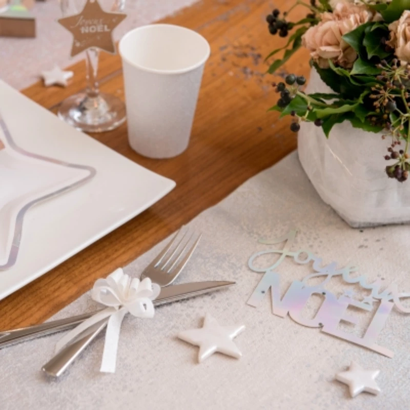 10 Nœuds à Tirer Blanc Pailleté - Viva La Fiesta 2 10 Nœuds à Tirer Blanc Pailleté - Viva La Fiesta – Image 2