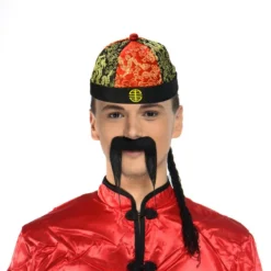 Chapeau Chinois Avec Tresse - Viva La Fiesta