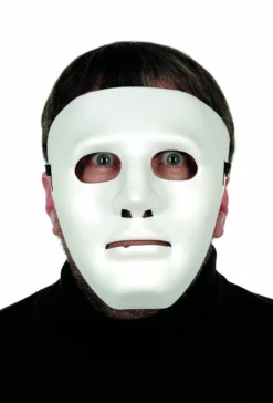 Masque Blanc Anonyme En Plastique - Viva La Fiesta