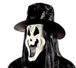 Masque Monsieur Fantôme Avec Chapeau Et Perruque Longue - Viva La Fiesta