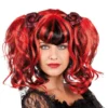 Perruque Gothique Rouge Et Noire - Viva La Fiesta