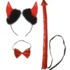 Set Diablesse Avec Cornes, Nœud-papillon Et Queue - Viva La Fiesta