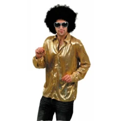 Chemise Disco Dorée Night Fever Homme - Viva La Fiesta