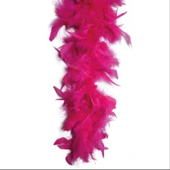 Boa à Plumes Style Charleston Rose Fuchsia - Viva La Fiesta