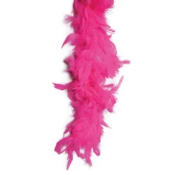 Boa à Plumes Style Charleston Rose Fluo - Viva La Fiesta