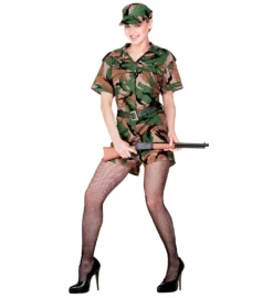 Déguisement De Soldat Militaire Combi-short Femme - Viva La Fiesta