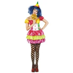 Déguisement De Clown Multicolore Femme - Viva La Fiesta