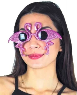 Lunettes Flamants Roses à Paillettes - Viva La Fiesta