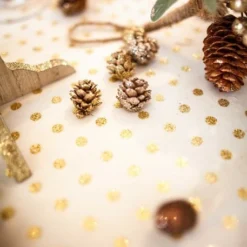 12 Mini Pommes De Pin Or - Viva La Fiesta