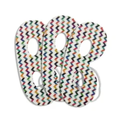 Lot De 6 Loups Blancs Rayés Multicolores - Viva La Fiesta