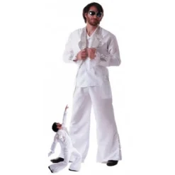 Déguisement Disco Forever Adulte Blanc - Viva La Fiesta