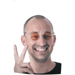 Lunettes Hippie Rondes Orange - Viva La Fiesta