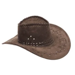 Chapeau De Cow Boy Western En Daim - Viva La Fiesta -Déguisement boutique 3194 Chapeau de cow boy western en daim