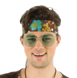 Grosses Lunettes Hippies Rondes Vert - Viva La Fiesta