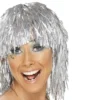 Perruque Disco Lamée Adulte Argent - Viva La Fiesta - Montpellier