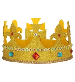 Couronne Glitter Roi Avec Gemmes - Viva La Fiesta