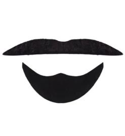 Moustache Et Barbe Noires Courtes - Viva La Fiesta