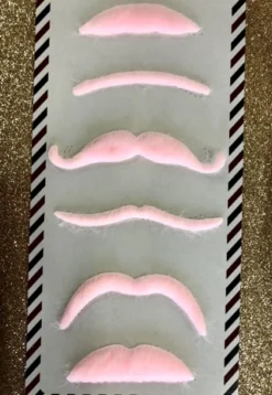 Lot De 6 Moustaches Roses - Viva La Fiesta
