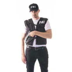 Gilet FBI Noir Adulte - Viva La Fiesta
