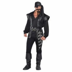 Costume De Pirate Noir Homme - Viva La Fiesta