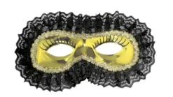 Loup Avec Faux Cils Et Dentelle - Viva La Fiesta -Déguisement boutique 4183 Loup avec faux cils et dentelle