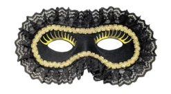Loup Avec Faux Cils Et Dentelle - Viva La Fiesta -Déguisement boutique 4184 Loup avec faux cils et dentelle