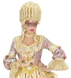 Loup En Dentelle Violet Avec Reflet Or - Viva La Fiesta