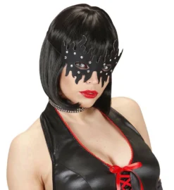 Loup Avec Flammes Noires Et Clous - Viva La Fiesta