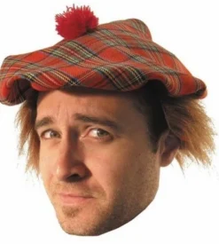 Casquette écossaise Avec Cheveux Adulte - Viva La Fiesta