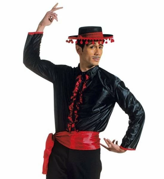 Chemise Flamenco Et Ceinture Homme - Viva La Fiesta 1 Chemise Flamenco Et Ceinture Homme - Viva La Fiesta