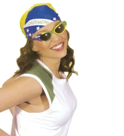 Lunette De Supporter Brésil - Viva La Fiesta -Déguisement boutique 4906 Lunette de supporter Bresil
