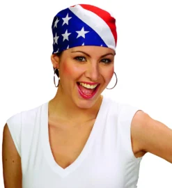 Bandana Drapeau USA 55x55 Cm - Viva La Fiesta -Déguisement boutique 4928 Bandana drapeau USA 55x55 cm