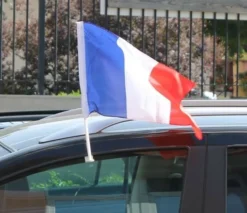 Drapeau De La France Pour Voiture 30x45 Cm - Viva La Fiesta