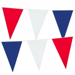 Guirlande Bleu, Blanc, Rouge 10m - Viva La Fiesta