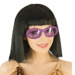 Lunettes Disco à Paillettes Violet - Viva La Fiesta
