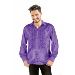 Chemise Disco Homme Violet - Viva La Fiesta - Montpellier