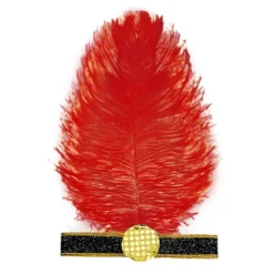 Bandeau Plume Rouge Charleston - Viva La Fiesta