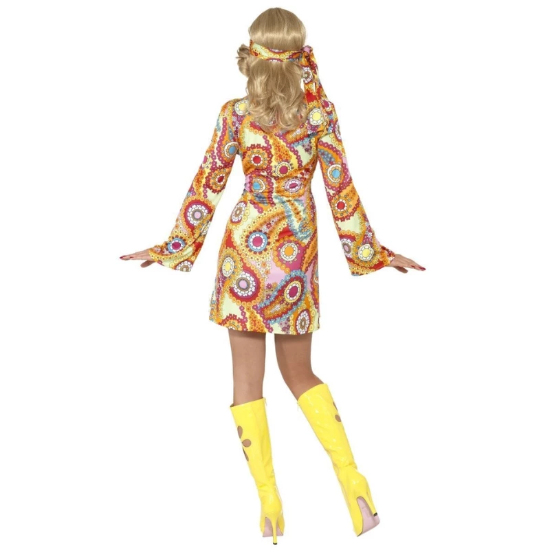 Costume Hippie Femme Multicolore - Viva La Fiesta 2 Costume Hippie Femme Multicolore - Viva La Fiesta – Image 2