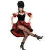 Costume French Cancan Femme Rouge Et Noir - Viva La Fiesta
