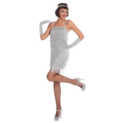 Déguisement Charleston Robe Argent - Viva La Fiesta