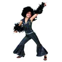 Déguisement Disco Fille Noir - Viva La Fiesta - Montpellier