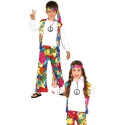 Déguisement Hippie Enfant Mixte - 7/9 Ans - Viva La Fiesta