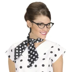 Foulard à Pois Des Années 50 Noir - Viva La Fiesta