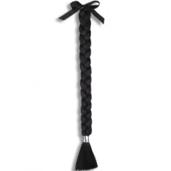 Longue Tresse 50 Cm Noire Adulte - Viva La Fiesta