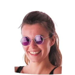 Lunettes Hippie Rondes Violet - Viva La Fiesta