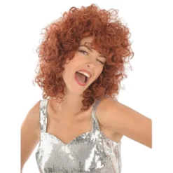 Perruque Claudia Mi-long Bouclée Roux - Viva La Fiesta