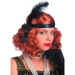 Perruque Layla Avec Plume Charleston - Viva La Fiesta