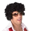 Perruque Rock'n Roll Noire Homme - Viva La Fiesta