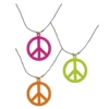 Collier Peace And Love Fluo Hippie - Viva La Fiesta